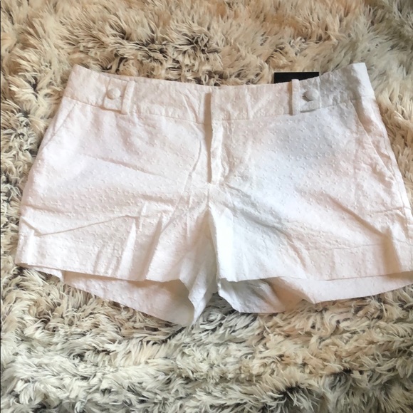 Banana Republic Pants - Banana Republic White Eyelet Ryan Shorts NWT 10